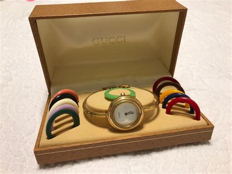 vintage bangle gucci watch|vintage gucci watch changeable.